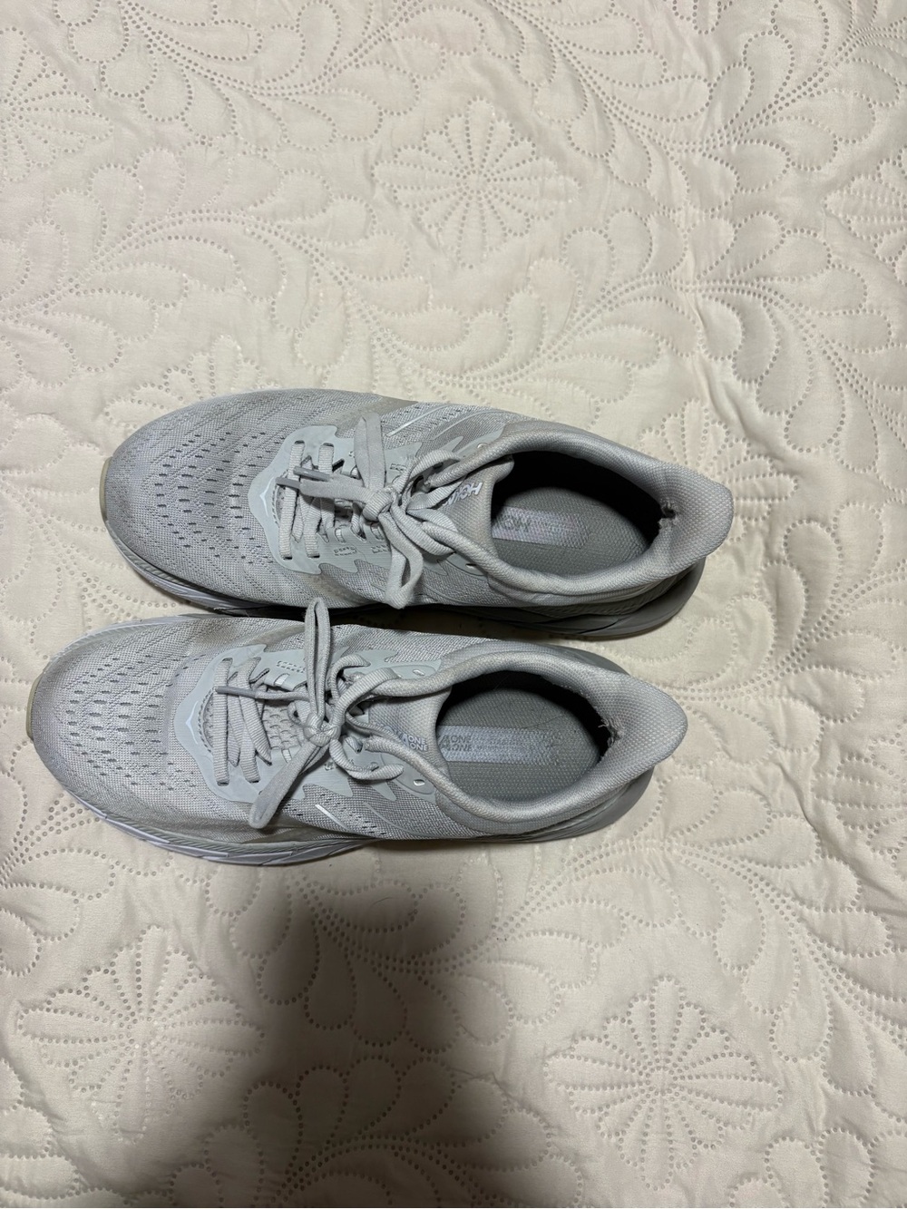 Hoka Women's Light Gray Athletic Sneakers